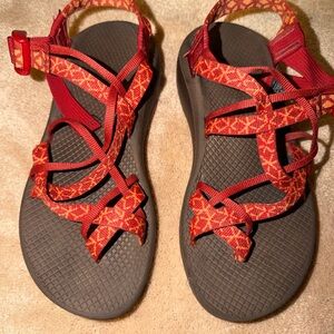 Women's Z/CLOUD X2 Remix Sandals - Graph Peach Sz 8 EUC